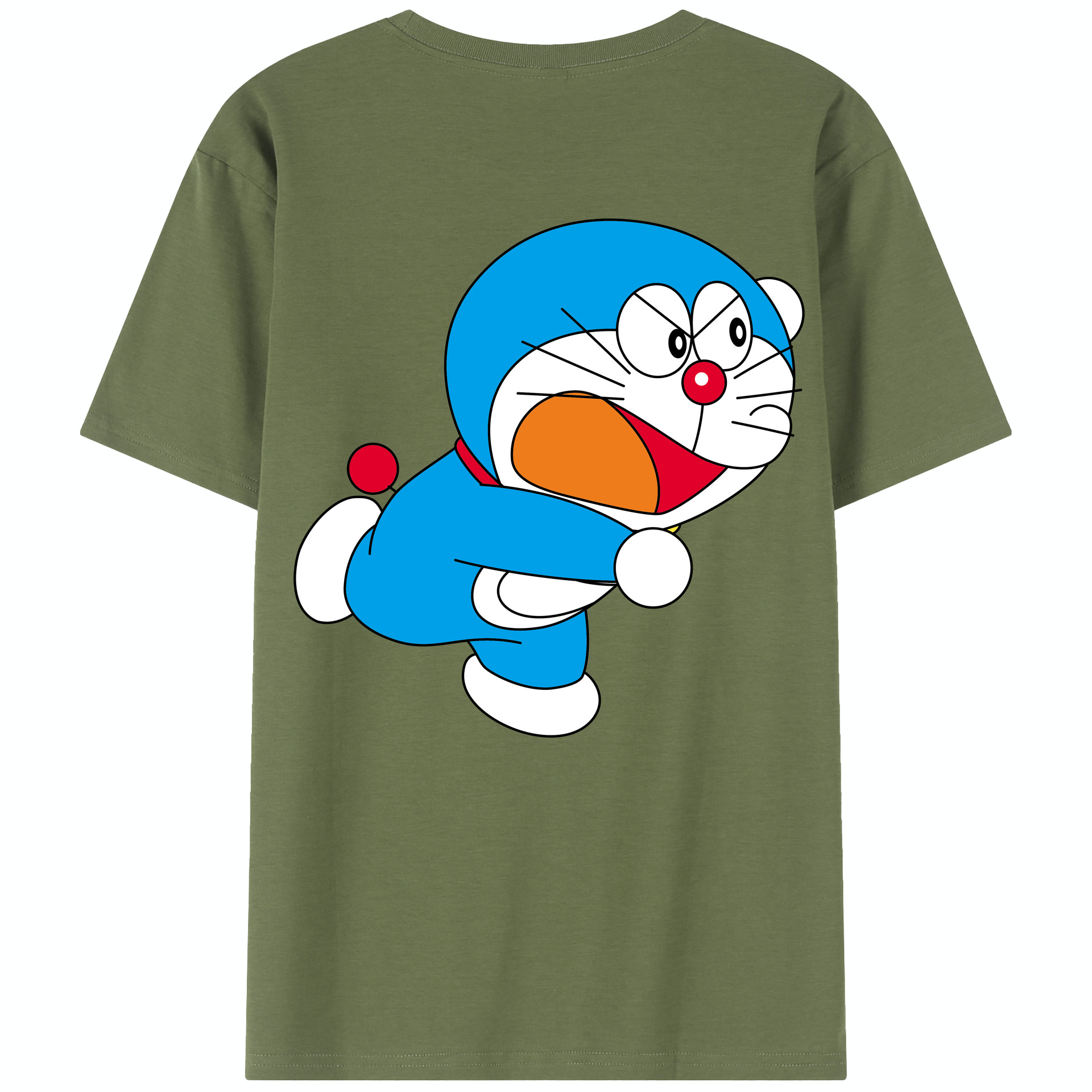 （画像用） ドラえもん Doraemon 綿100％半袖Tシャツ（背面プリント）